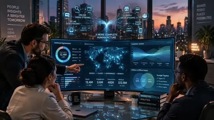 AI Insights DualMedia dashboard showing real-time marketing analytics
